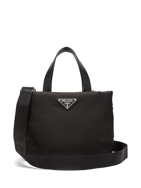 prada nylon and leather mini bag|prada nylon tote bag small.